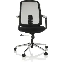 Hjh OFFICE Bureaustoel / Draaistoel SEDIOLO B Zitting Stof / Rug mesh zwart