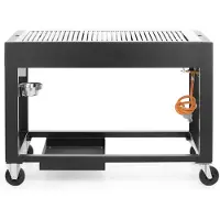 Hendi Gasbarbecue – Zwart – 10kW – 1260x580x900 mm – Windbestendig – Energiezuinig – Gemakkelijk te verplaatsen