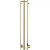 TVS Design Plus 3 elektrische handdoekradiator goud geborsteld 28x150cm
