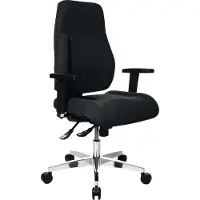 Topstar Bureaudraaistoel | met puntsynchroontechniek | zwart 430-510 mm | zonder armleuningen draagvermogen 110 kg | 1 stuk - PI990BC0