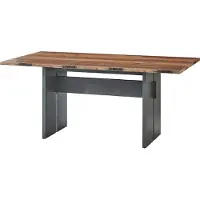 Innostyle Cardiff eettafel houtmateriaal gebruikt stijl look donker 180x76x90 cm