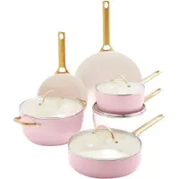 Greenpan Padova blush pink 10-delige pannenset