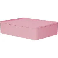 HAN opbergbox - Smart-organiser Allison - box met binnenschaal en deksel - stapelbaar - flamingo roze - HA-1110-86