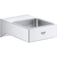 GROHE Selection Cube - Glas/zeephouder, chroom 40865000