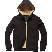 Vintage Industries Winterjas 'Datton' zwart / offwhite