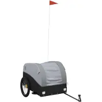 Syfax Fietstrailer 45 kg ijzer zwart en grijs