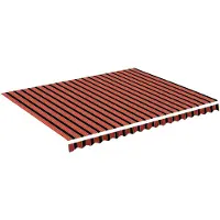 Syfax Vervangingsdoek voor luifel 4,5x3,5 m polyester oranje en bruin