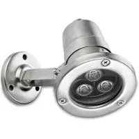 LEDS-C4 Aqua: Verlichting voor zwembaden - 5 W, neutraal wit, 311 lm, IP68 1M, roestvrij staal AISI 316, transparant