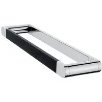 Nimco Nava - Handdoekhouder, lengte 35 cm, mat zwart/chroom NA 28035