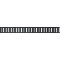 Alca - Rooster voor lineaire douchegoot 85 cm, mat zwart PURE-850BLACK