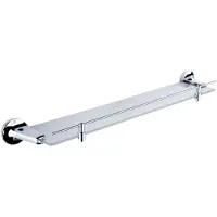 Nimco Monolit - Legbord, lengte 58 cm, mat glas/chroom MO 4091X-26