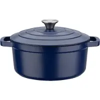 GSW - Blue Magic - Soeppan - Ø 24 cm - Gietijzer - Blauw - Alle warmtebronnen inclusief inductie