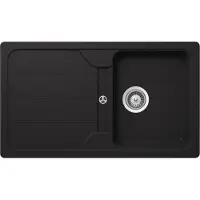 Schock Onderbouwspoelbak Formhaus D-100, afmetingen 860 x 500 mm, kleur onyx, model FOMD100UGON