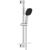GROHE Vitalio Comfort - Set douchekop, doucheslang en douchestang met planchet, 2 jets, chroom 26929001