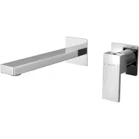 Sapho Cubemix inbouwwastafelmengkraan 2 gaten, chroom