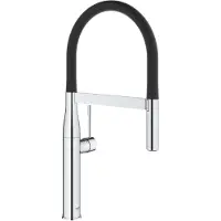 GROHE Essence New 1 gats keukenkraan met professionele handdouche auto met omschakeling douchestraal naar mousseur chroom
