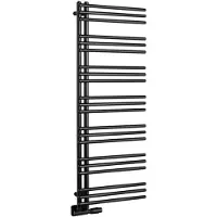 Aqualine Poseidon Badkamerradiator 55x134cm, mat zwart
