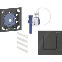 Geberit Bedieningsplaat Type 40 Pneumatisch Sqaure Zwart