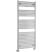Aqualine Alya Gebogen badkamerradiator 60x142cm, chroom