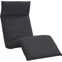 Syfax Ligstoel inklapbaar 175x54x8,5 cm Oxford stof zwart