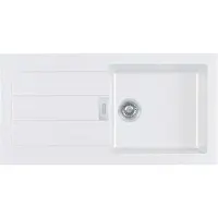 Franke Sirius 2.0 - Tectonite spoelbak S2D 611-100, 100x50 cm, wit 143.0613.639