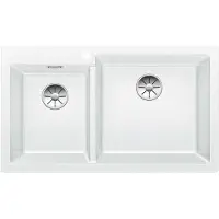 BLANCO Pleon 9 - Silgranit spoelbak, 86x50 cm, wit 523061