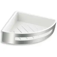 Novaservis Titania - Hoekplanchet voor douche, gepolijst rvs 65564,4