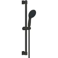 GROHE Shower set with 2-jet shower head. 60cm bar and 1.75m hose - Vitalio Start 110 279482431 - Water saving - Matte Black