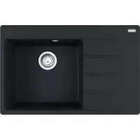 Franke Centro - Fragraniet spoelbak CNG 611-78 TL/2, 78x50 cm, mat zwart 114.0637.513