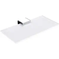 Nimco Kibo - Plank, lengte 20 cm, mat glas/chroom Ki 14091B-1U-20-26