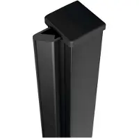 Polysan Zoom - Wandprofiel, mat zwart ZL4989B