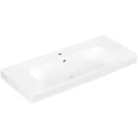 Villeroy & Boch Architectura - Wastafel 100x45 cm, met overloop, kraangat, alpine wit 4A87A501