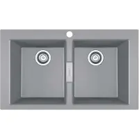 Franke Sirius 2.0 - Tectonite spoelbak S2D 620-86, 86x50 cm, grijs 143.0650.970