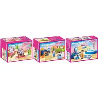 Playmobil Dollhouse Set van 3 onderdelen 70209 + 70210 + 70211