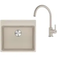 Franke - Keukenset G274SA, fragraniet spoelbak MRG 610-52 RTL en keukenkraan FC 6018.082, sahara 114.0700.789
