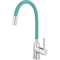 Ferro - Keukenkraan met flexibele arm, munt/chroom 70710,0M