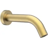 Sapho Wandgemonteerde uitloop (l) 17,4cm, mat goud