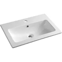 Sapho Practico Keramische wastafelmeubel wastafel 60x40cm, wit
