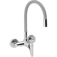 Novaservis Titania Iris New - Keukenkraan met flexibele arm, zilvergrijs/chroom 94480,0S