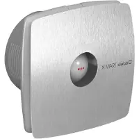 CATA X-Mart 10T axiale afzuigventilator met timer, 15W, kanaalaansluiting Ø100mm, geborsteld RVS
