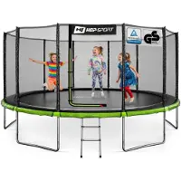 Hop-Sport Hop Sport HS-T16A – Trampoline – Ø488 cm 16FT – Buitennet Veiligheidsnet – Incl. Ladder