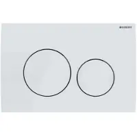 Geberit Delta20 - Bedieningsplaat, alpine wit 115.127.11.1