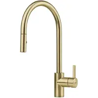 Franke Eos Neo - Keukenkraan FC 0045.504 met uittrekbare vuistdouche, goud 115.0681.244