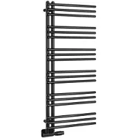 Aqualine Poseidon Badkamerradiator 45x114cm, mat zwart