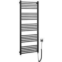 Sapho Metro-E - Radiator 50x134 cm, 500 W, mat zwart ME513B