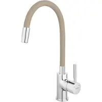 Novaservis Ferro - Keukenkraan met flexibele arm, beige/chroom 70710,0BE