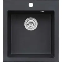 Alveus Cortina - Granieten spoelbak 45x50 cm, carbon 1133432