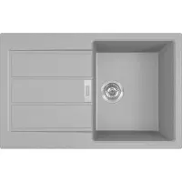 Franke Sirius 2.0 - Tectonite spoelbak S2D 611-78, 78x50 cm, grijs 143.0613.585