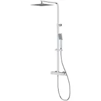 Cersanit City - Doucheset met thermostaat, 25x25 cm, chroom S951-341