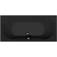 Polysan Levana Rechthoekig bad 170x80x39cm, mat zwart